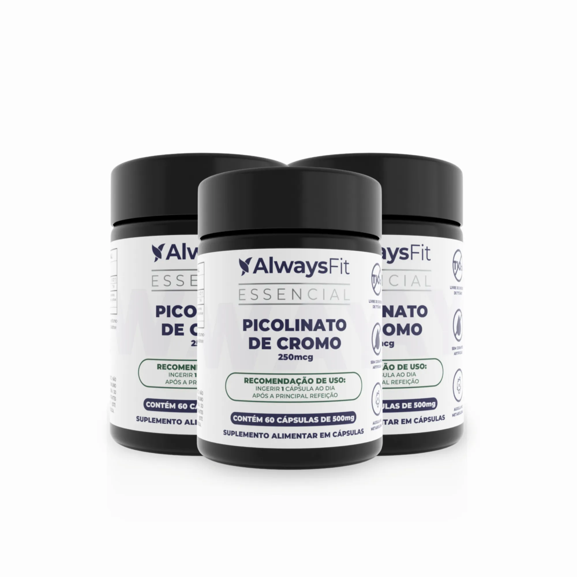 Picolinato de Cromo com 250mcg Dose Máxima- 60 Cápsulas - Image 6