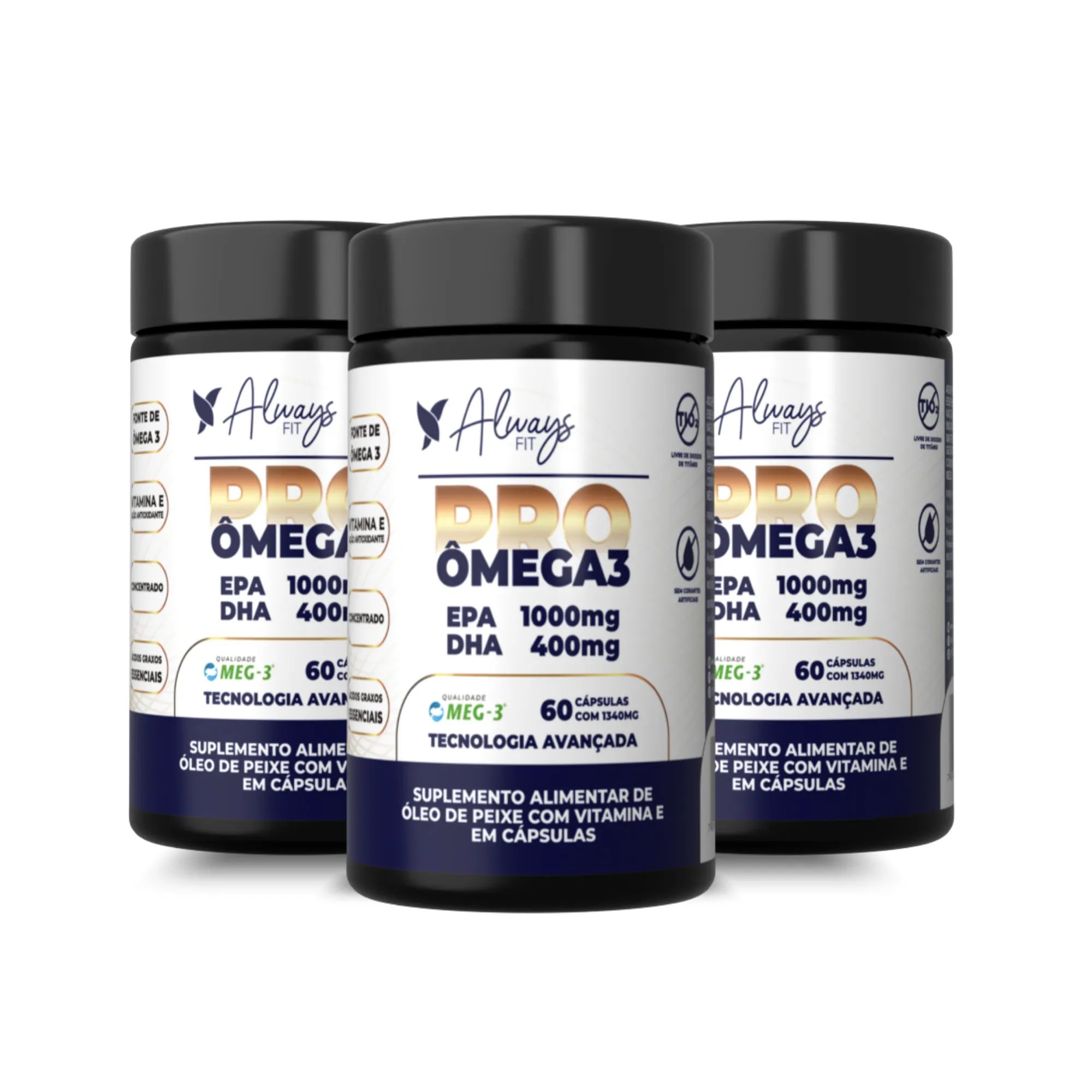ProOmega 3 - Alta Concentração 1000EPA 400DHA - 60 Cápsulas - Image 5